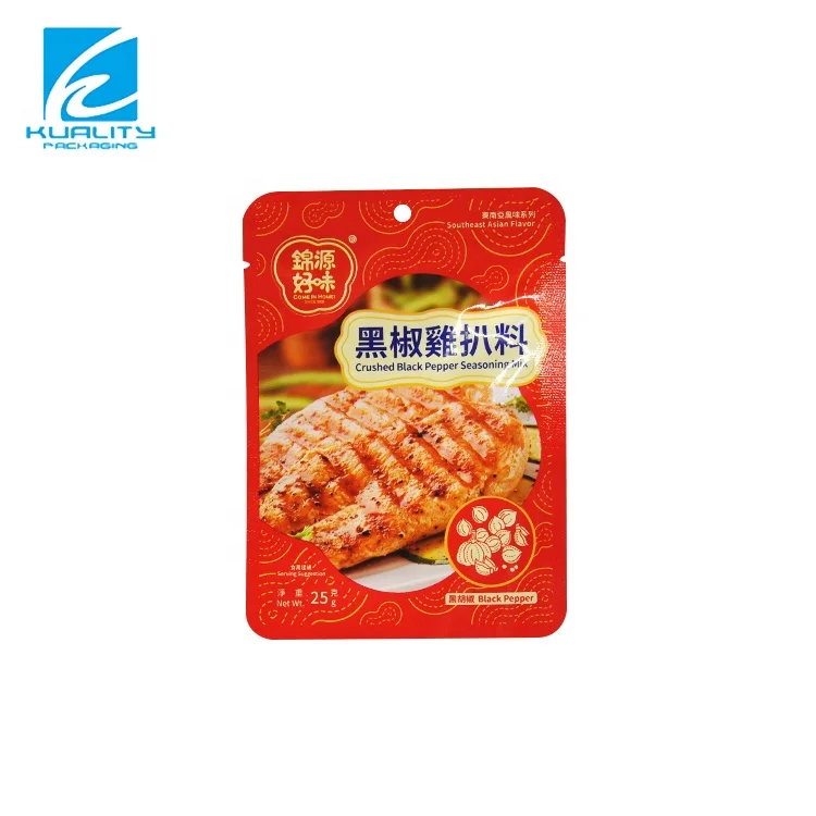 Custom Printed Aluminum Foil Heat Sealing Sauce Sachet Pouch