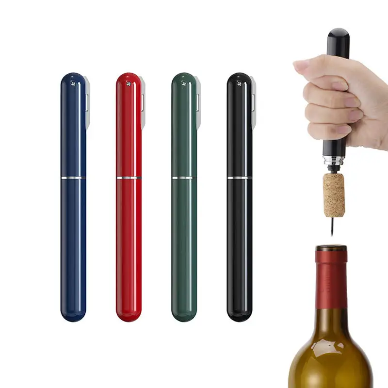 Custom Foil Cutter Gift Set Upgraded Pen Wine Pump Air Pressure Easy Cork Remover Corkscrew Wine Bottle Openers for Wine Lovers