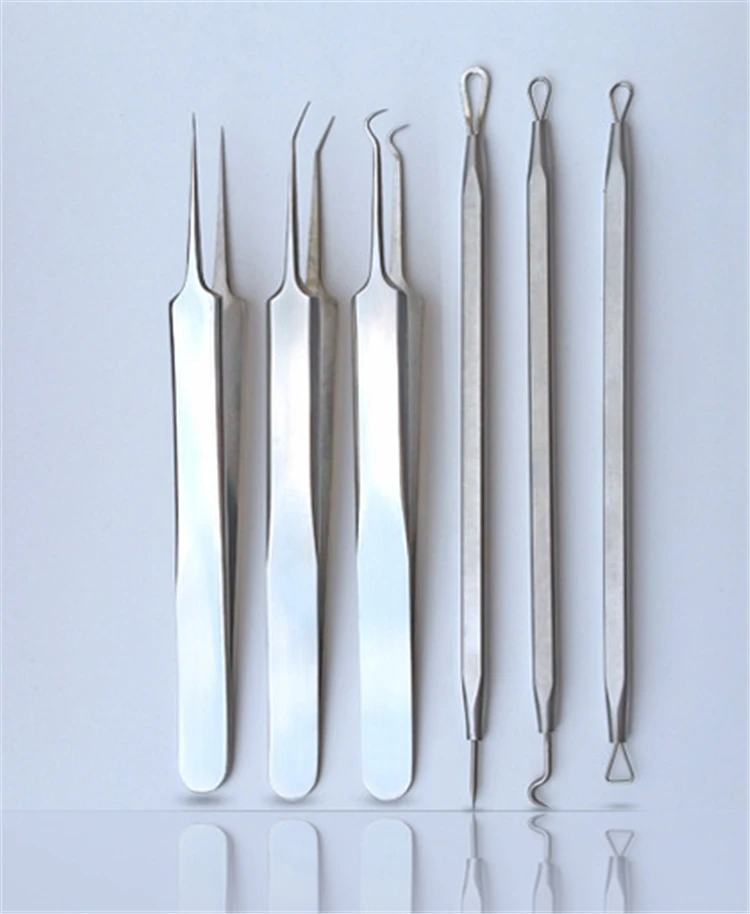 Stainless steel black head comedone extractors remover tool