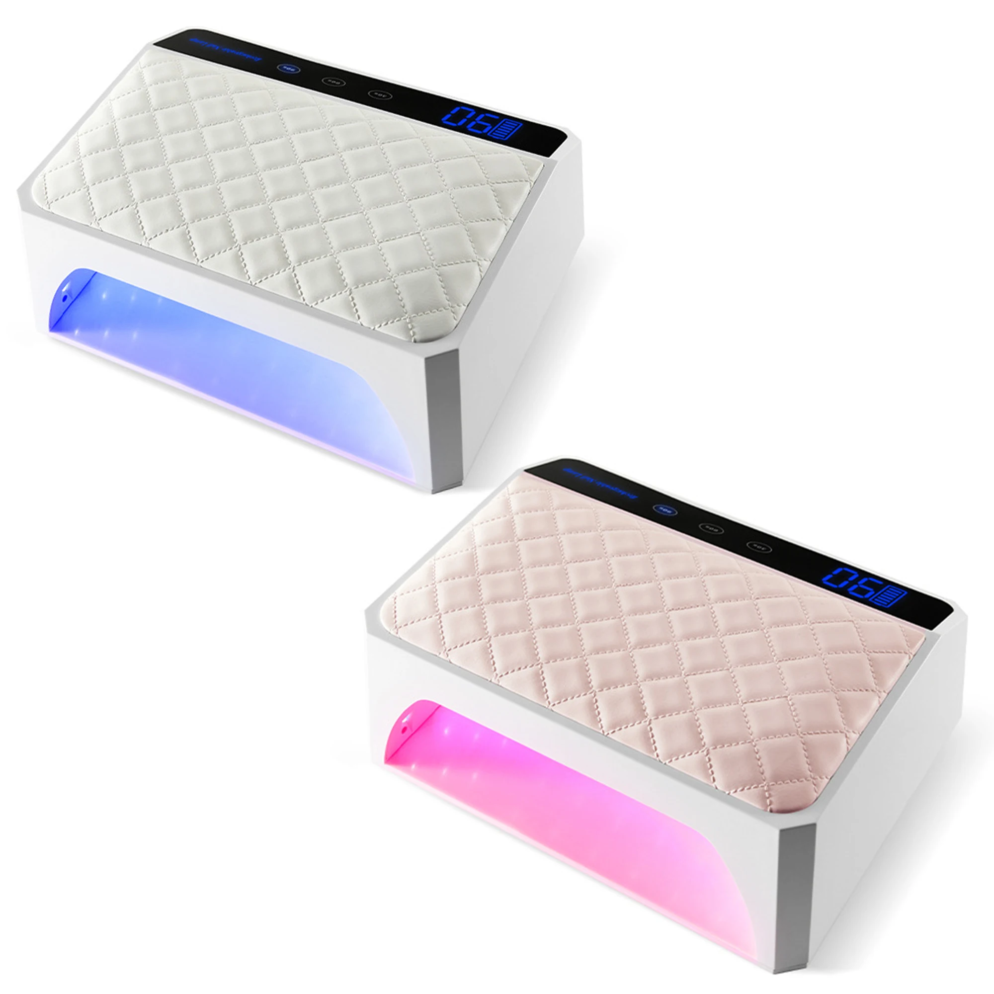 2024 New Professional 178W Rechargeable X40 UV led Nail Lamp Extra Large Space For Two Hands Cordless Nail Cushion Lamp