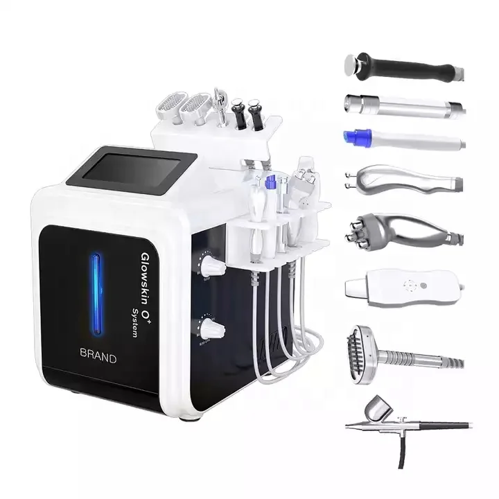 Portable 10 in 1 Aqua Facial Hydro Dermabrasion Diamond Hydra Beauty Machine Skin Peel Microcurrent Lifting Bio Photoneletric