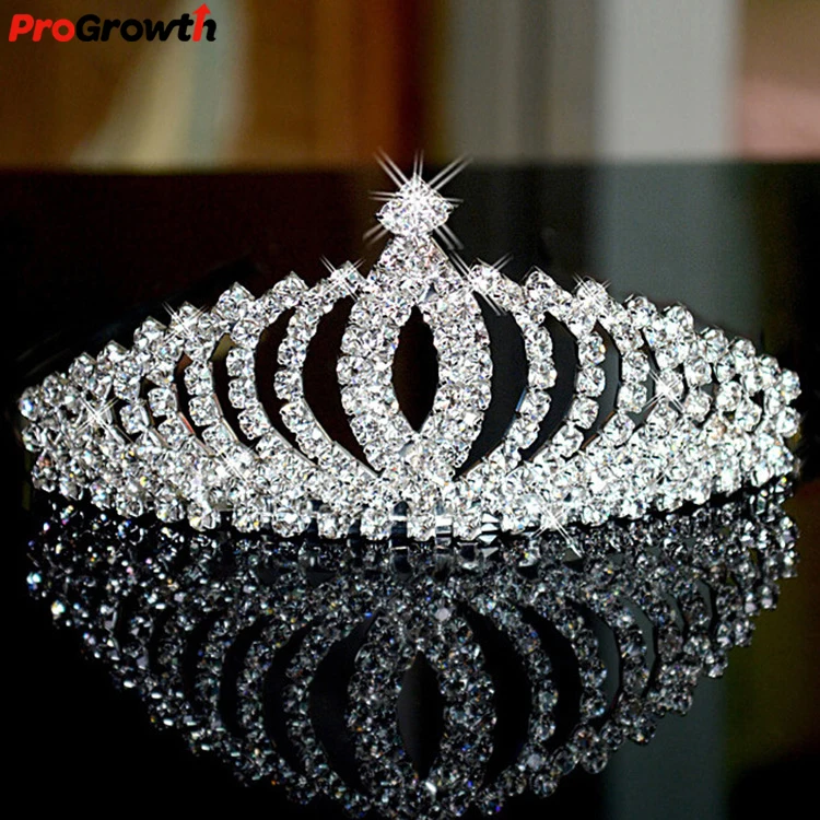 Wedding Rhinestone Hair Accessories for Bride Dinner Crown Fashion Engagement Tiaras Trend Headwear Party Anniversary Head-dress