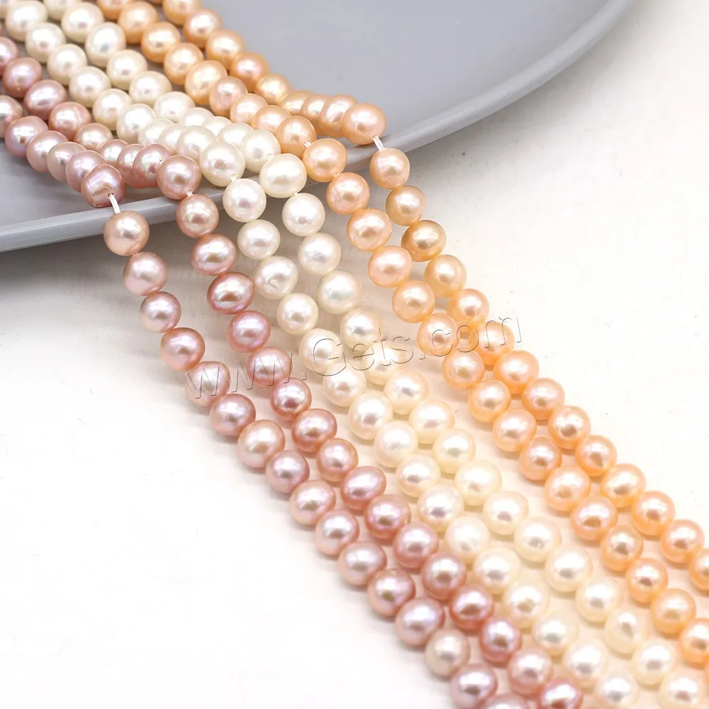 more colors round cultured freshwater pearl bead 6-6.5mm loose pearl beads for diy jewelry making