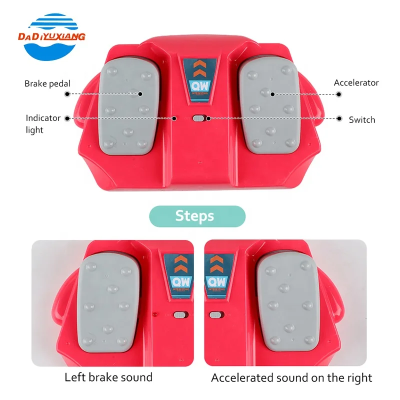 Newest Popular 2.4g Cute Car Driving Simulator Toy Baby Steering Wheel Toys