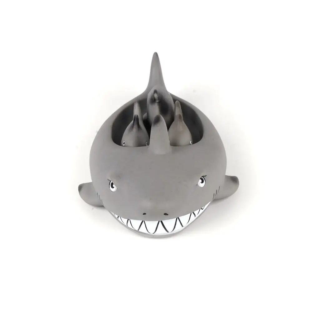 
Plastic floating baby bath toy waterproof shark shower kid bathtub toy 