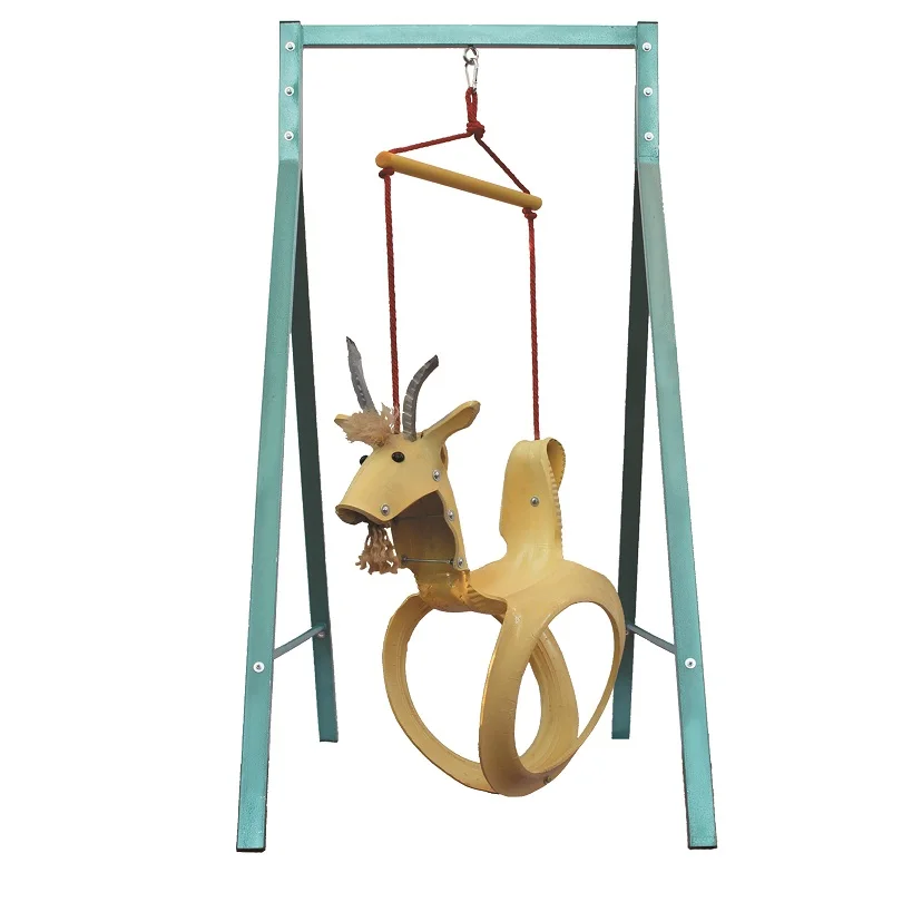 
gold Goat Recycled Tire swing kids Swing for Kids 3 to 10 years old 