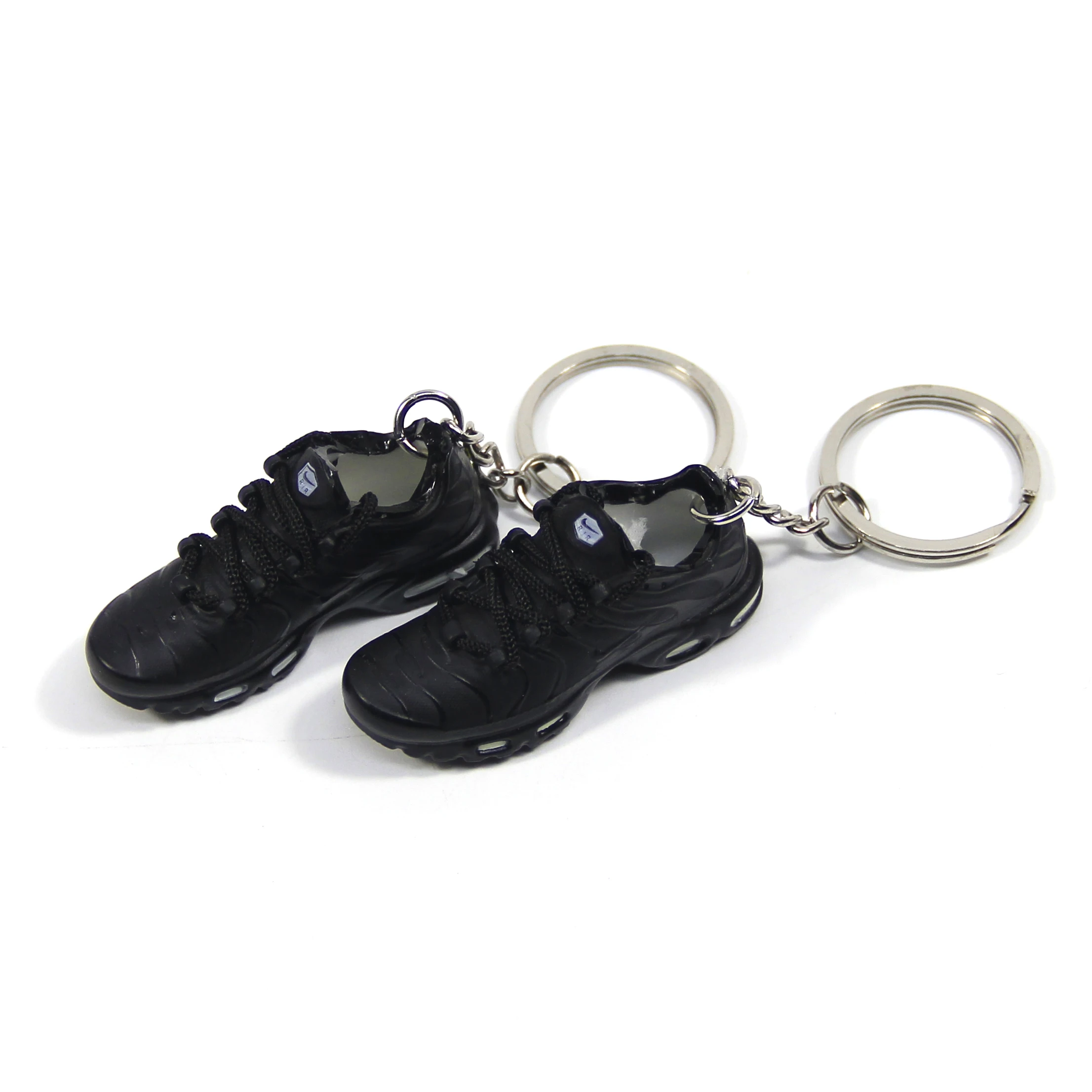 Custom durable basketball shoes pendant with box 3d mini pendant rubber black sneakers keychain 1piece