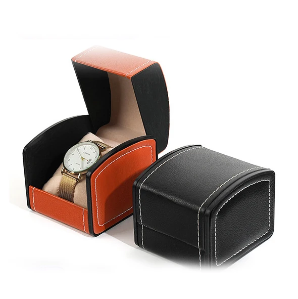 Luxury Custom Logo Watch Mens Packaging Case Pu Leather Storage Gift Watch Box