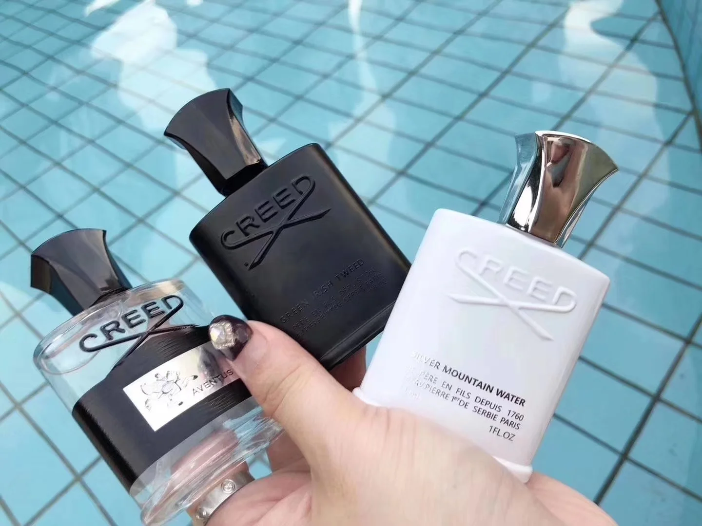 30ml*3 Creed Perfume Set High Quality Creed Cologne Aventus Tweed Silver Mountain Water Perfume Fragrance lasting Smell For Men