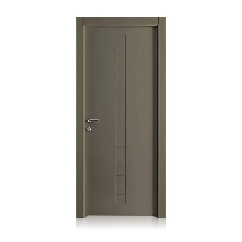 Custom High Quality Bedroom Internal WPC PVC Flush Composite Doors interior solid  wooden plywood paint veneer door