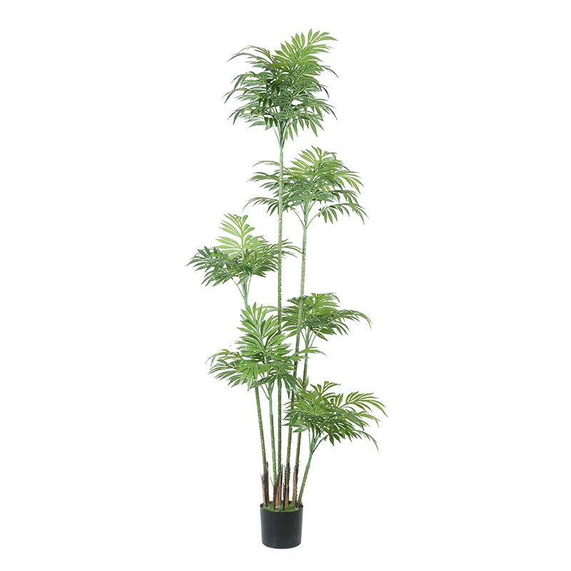 Factory Direct Plastic High Vivid Leaf Real Touch Bonsai Iron Tree Decor Potted Decorative Indoor Artificial Plant