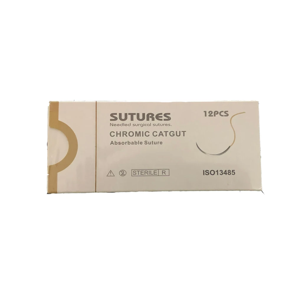 china good price medical chromic catgut 1/0 absorbable surgical sutures thread of different types