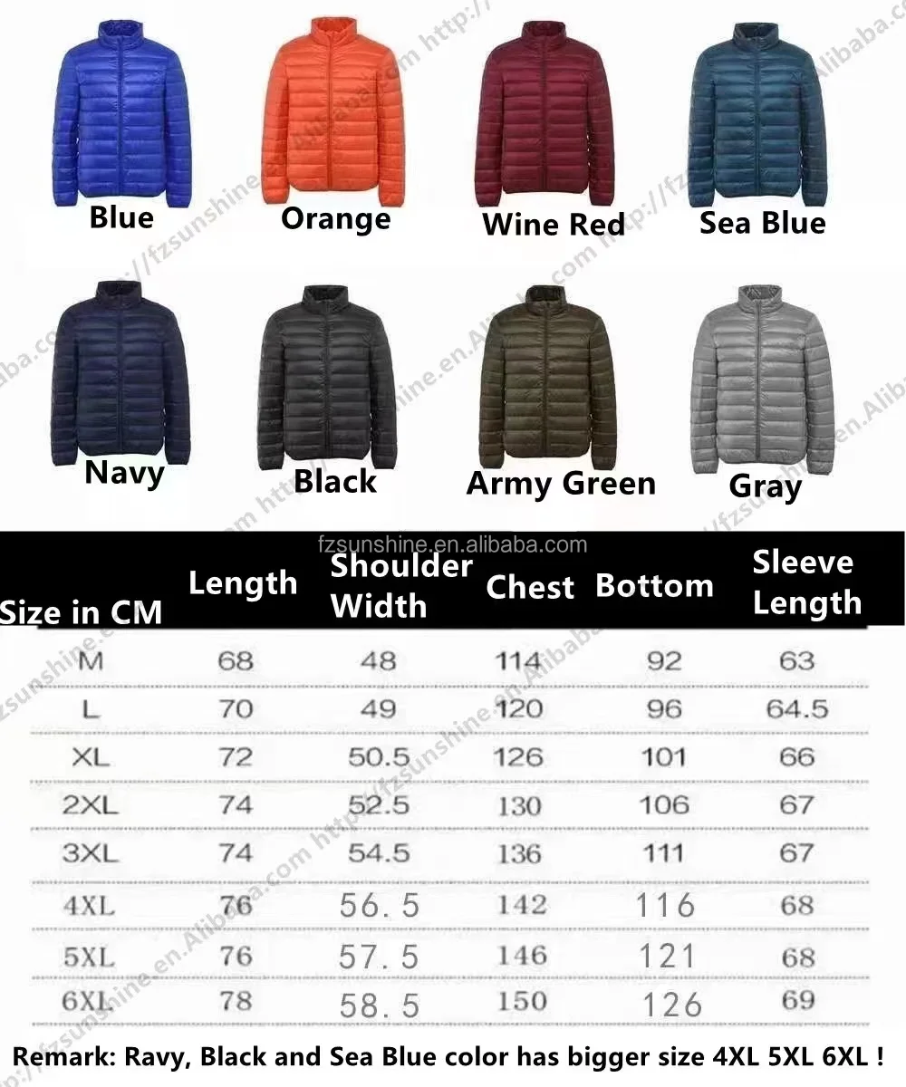 hunting jacket men Ultra Lightweight White Duck Down ultra light Down Jacket