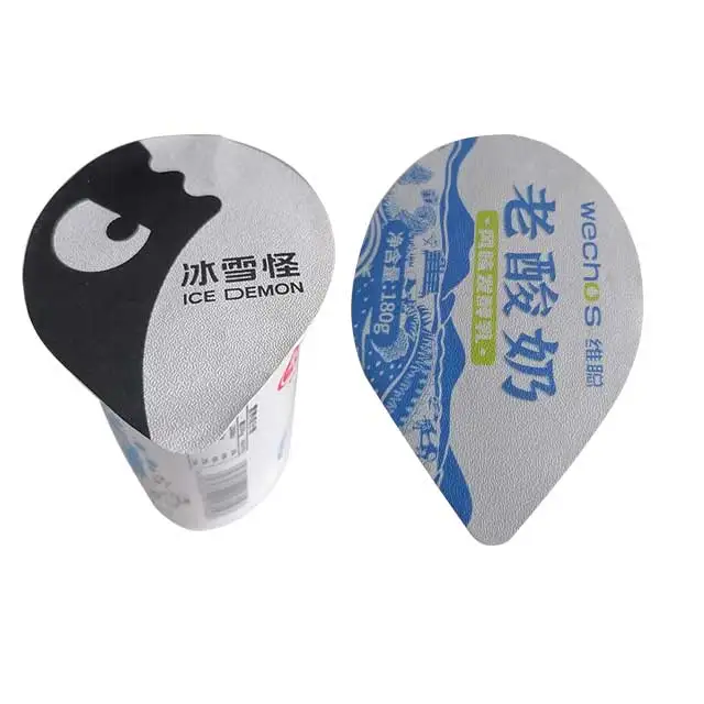 Coating PP lacquer for yogurt PP plastic disposable cup 36/38microns AL foil with foil lid