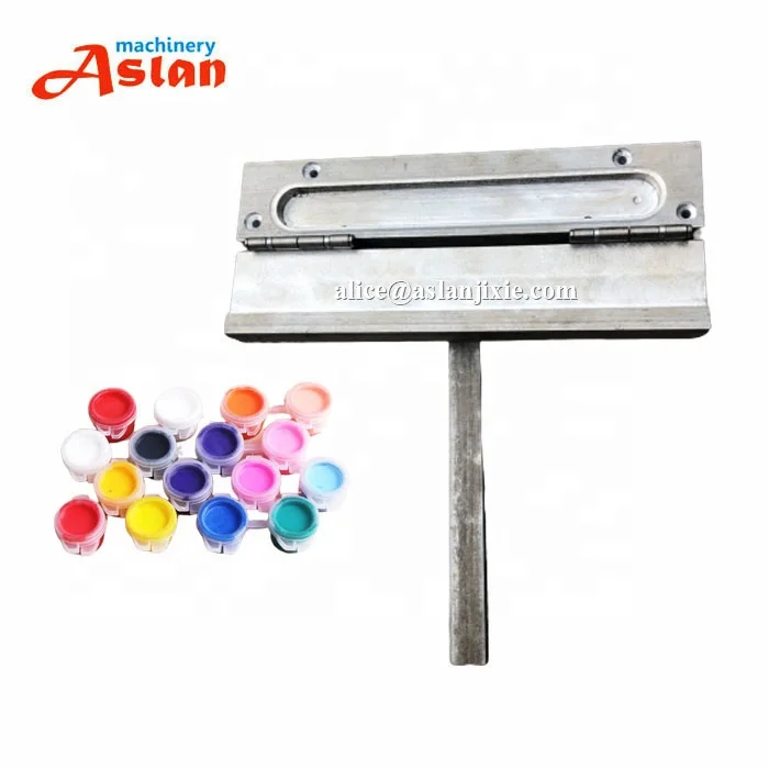 Wholesale empty paint pot 5ml 6pcs capping mold / Paint Strips for Kid Student Plastic Storage Containers sealing mold part