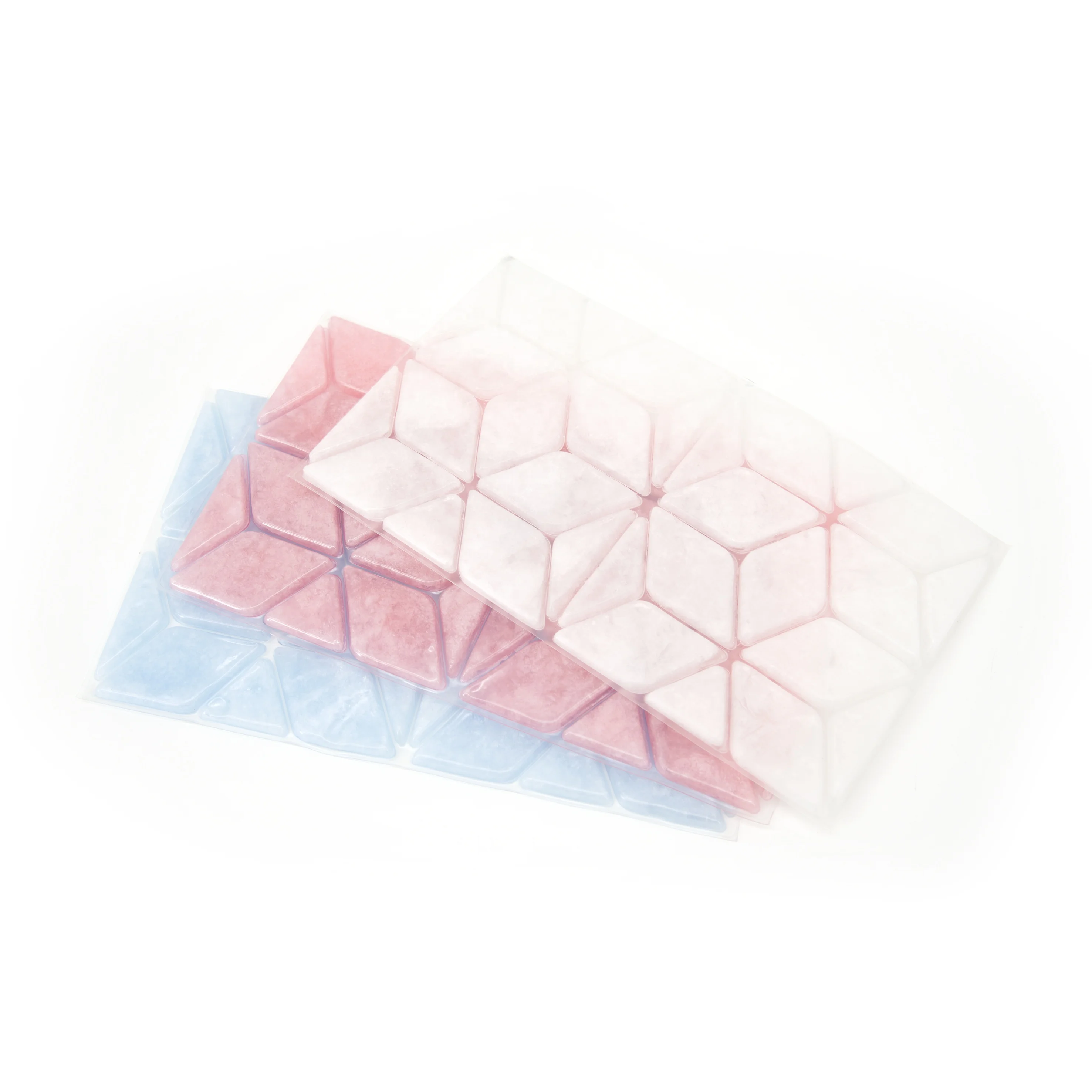 CSI PCM Pink Customized Size Lattice Design Reusable Portable Foldable Cooling Ice Mat