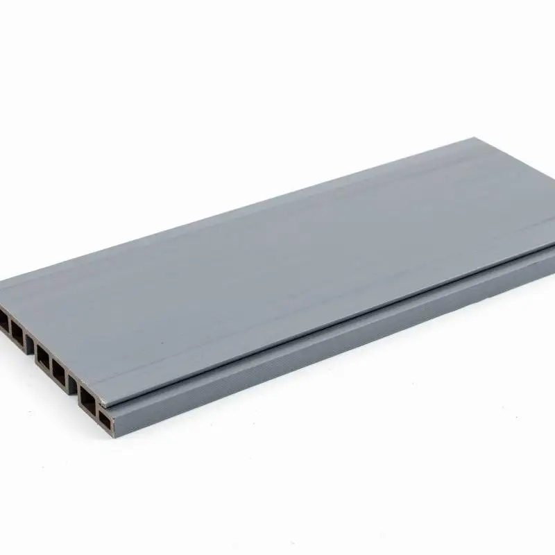 Waterproof Co-Extrusion Outdoor WPC Wall Panel Wood Composite Hollow Fluted Facade Cladding Boards House Decor Exterior Boards