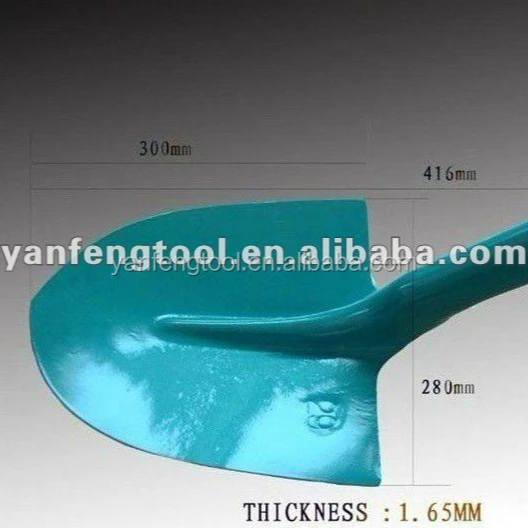 Round Steel Shovel S529 for agriculture in Russia