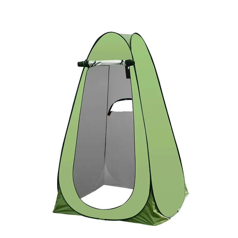Portable Pop-Up Shower Tent for Car Camping 1-Person Capacity Dress Changing Room with Toilet Facilities