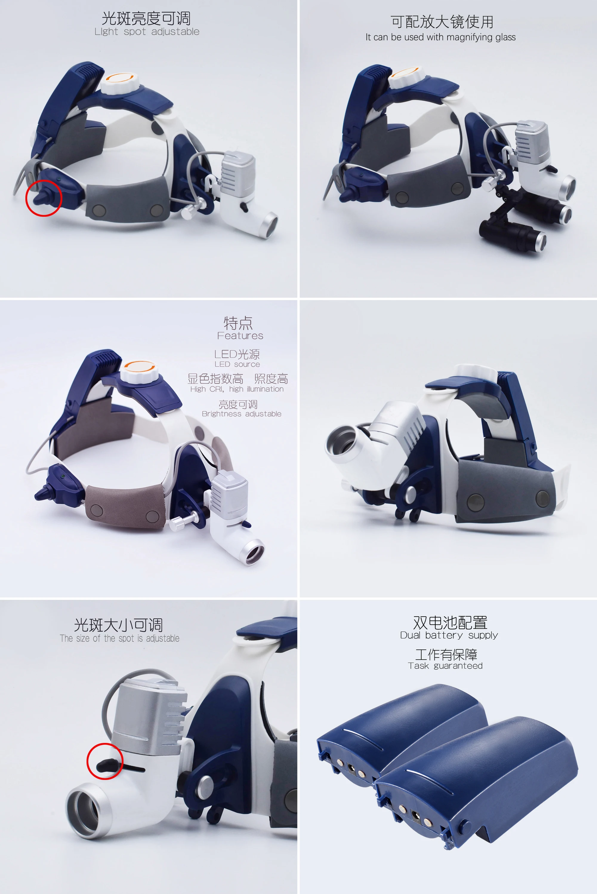 Surgical LED headlight lamp medical examination LED light