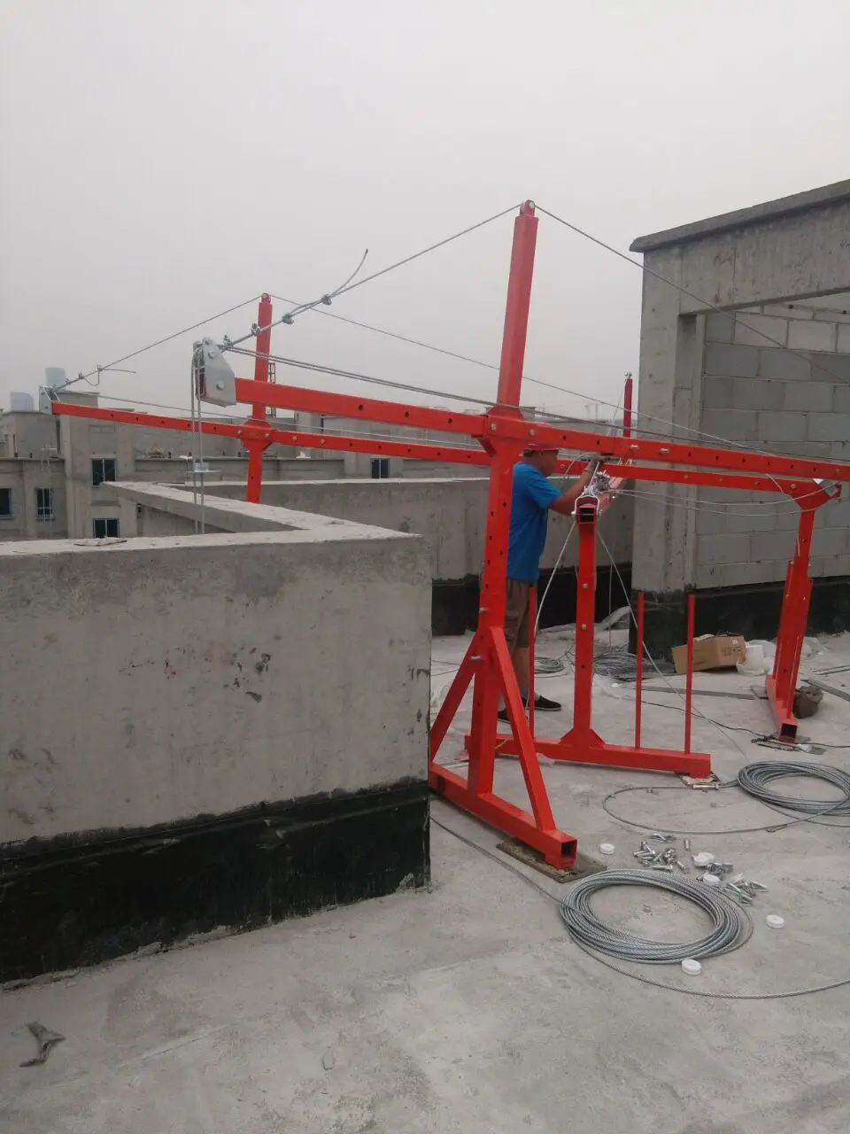 ZLP630 Suspended Platform building working powder paint Platform Lift Construct Electric Gondola