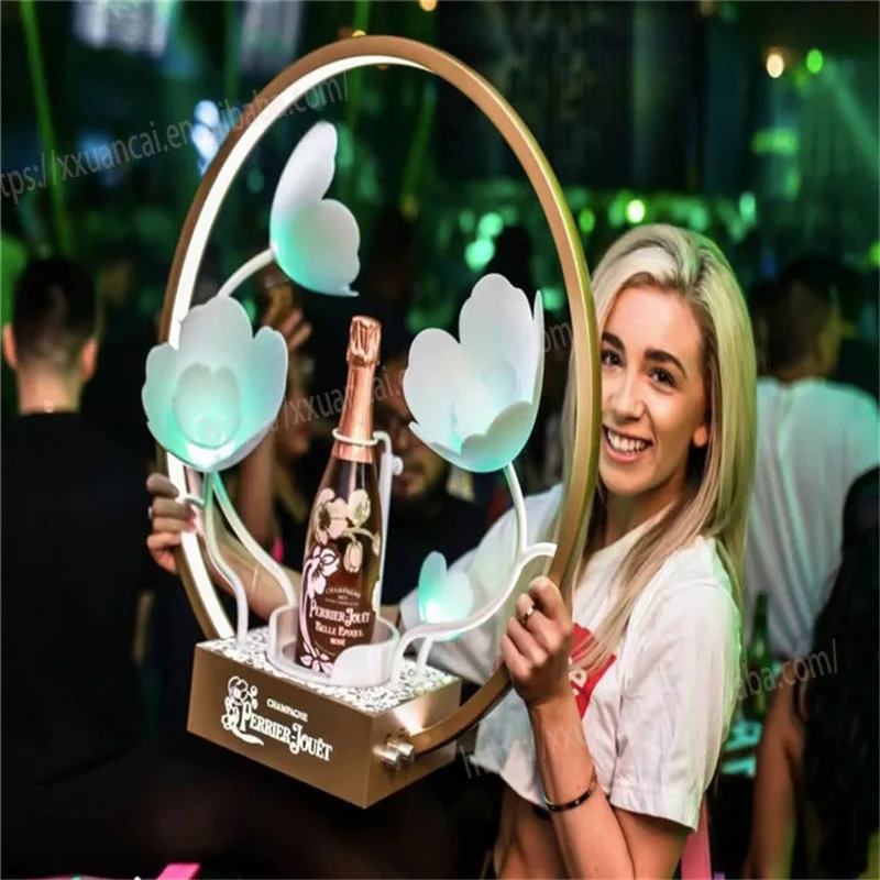 Перри р Фре Т-бутылка Презентер с индивидуальным логотипом для ночного клуба