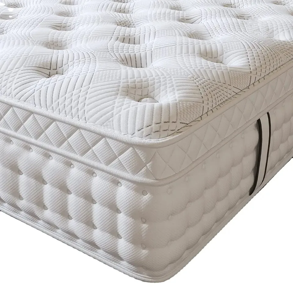 Euro Top Factory Supply King Queen Full Size Foam Pocket Spring Hotel Bed Mattress in a Box