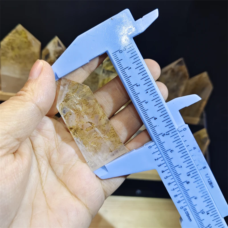 Wholesale Natural Dendritic Quartz Crystal Healing Stone Point Crystal Tower Wand For Sale