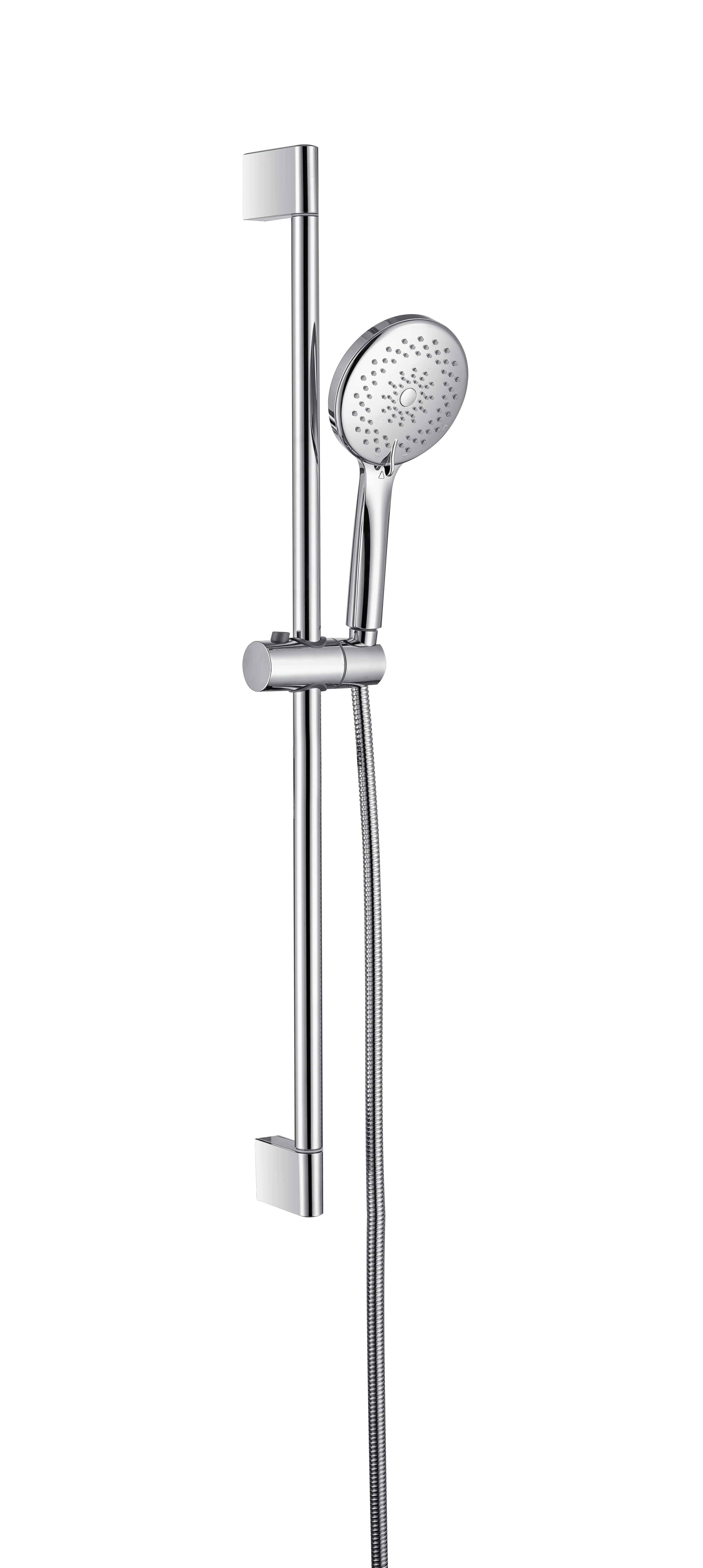Bravat Bathroom Modern Chrome Stainless Steel Shower Sets Hot Cold Shower Mixer In Wall Rain Concealed Shower Set