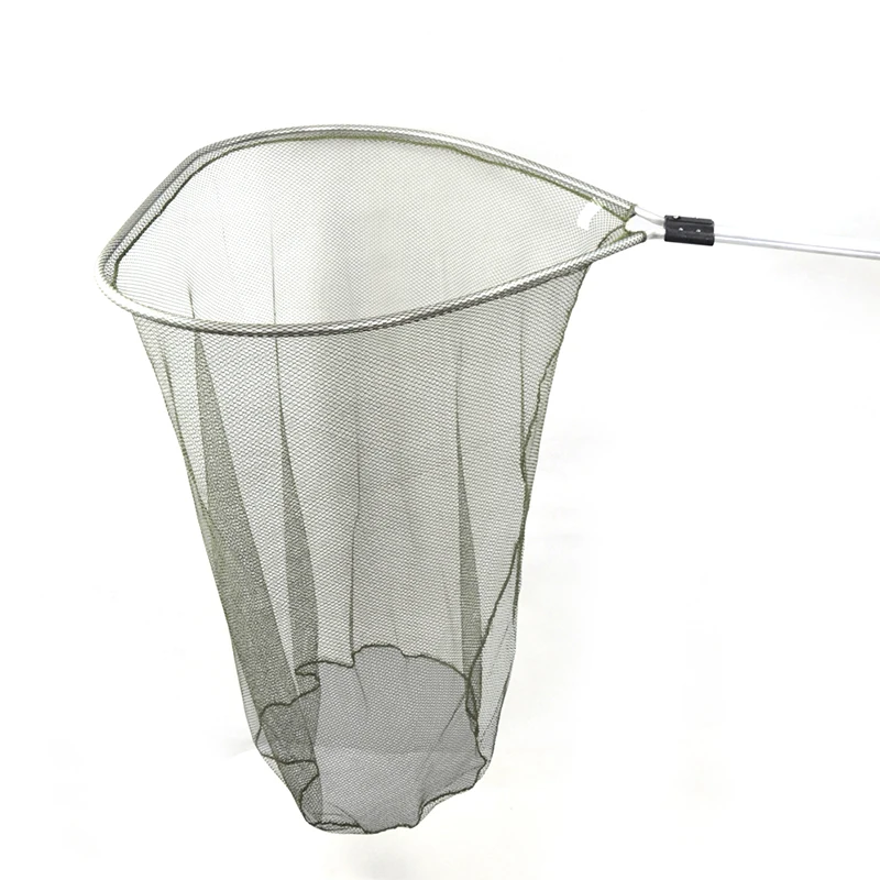 Летучая рыболовная легкая углеродная посадочная сетка с резиновым покрытием