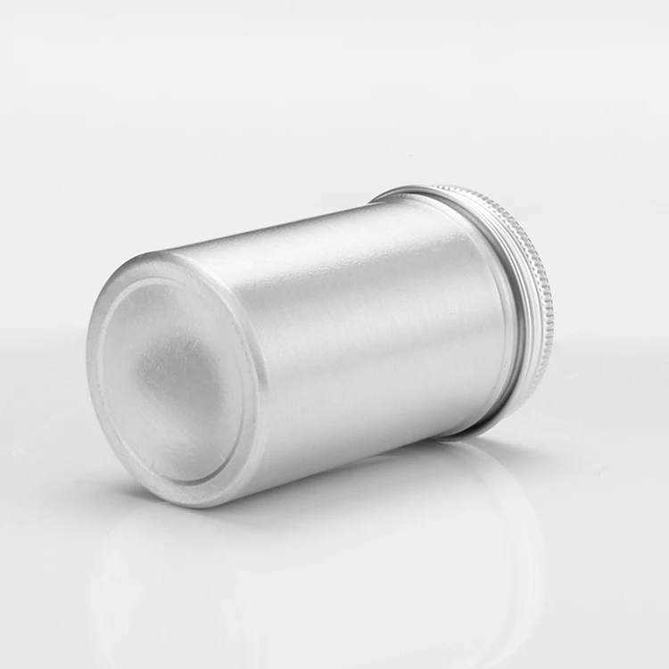 2023 best selling empty aluminum box  jar talc powder container