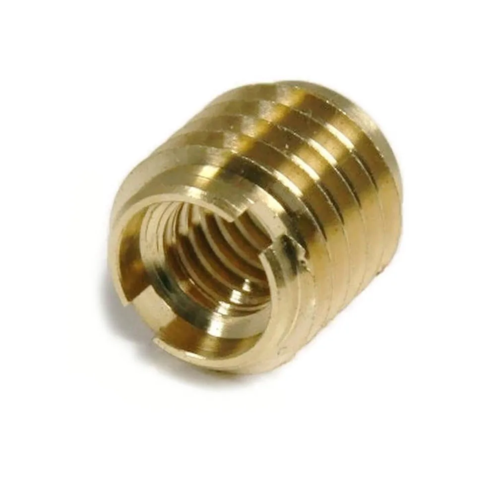 OEM Mass Production Cnc Machined Threaded Insert Nut Brass Molded-In Insert Nut Micro Screw Inserts