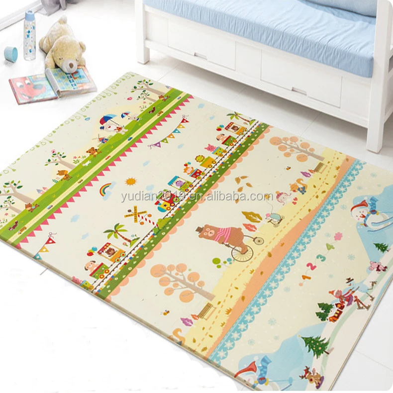 Chinese Supplier PU Polyurethane Bath Mats Printing Puzzle Play Mat Educational Baby Play Gym Kids Floor Mats Kids