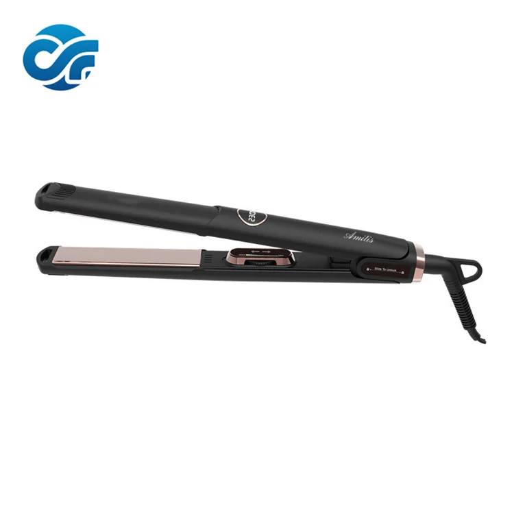 Manufacturer Wholesale PTC 20mm*100mm 450 Degree Flat Iron Titanium Rainbows Straighteners Wholesale Flat Iron Vendors