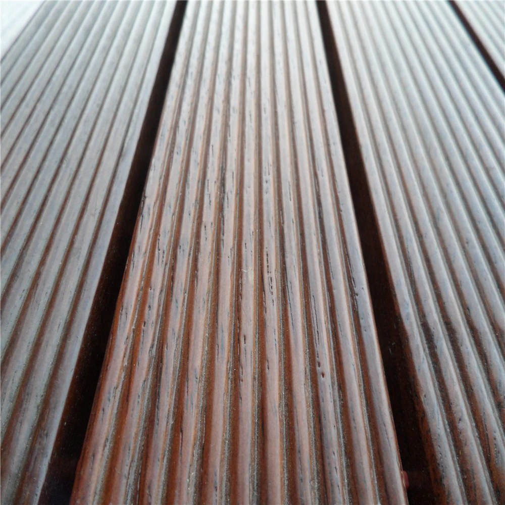 oiled finished anti slip surface Indonesian Merbau hardwood exterior decking tiles