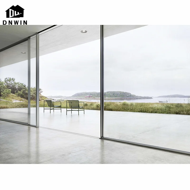 Factory customized villa French aluminum alloy sliding glass balcony door