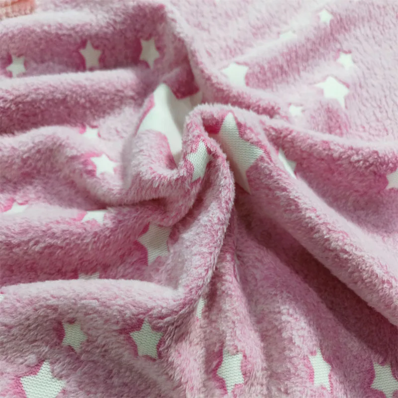 Custom Textiles Fabric Organic 100% Polyester Printing Flannel Fleece Fabric for Pajamas Bathrobe and Blanket
