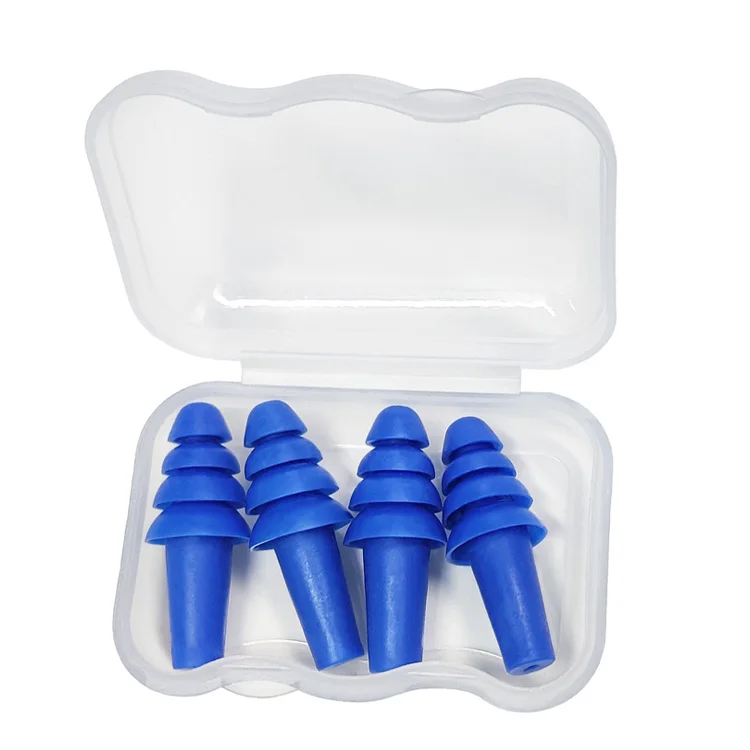 Reusable Silicone Earplug 32db Soft Silicone Ear Plugs with Case and Logo
