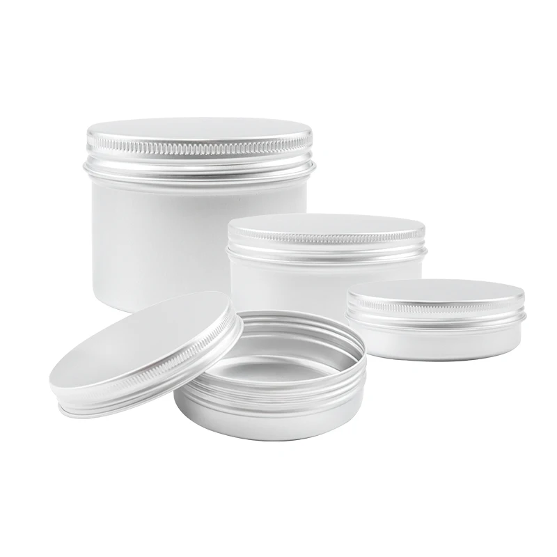 Factory Custom Small round Empty Metal Can Container Custom Aluminium Jar for Candle Tin Packaging
