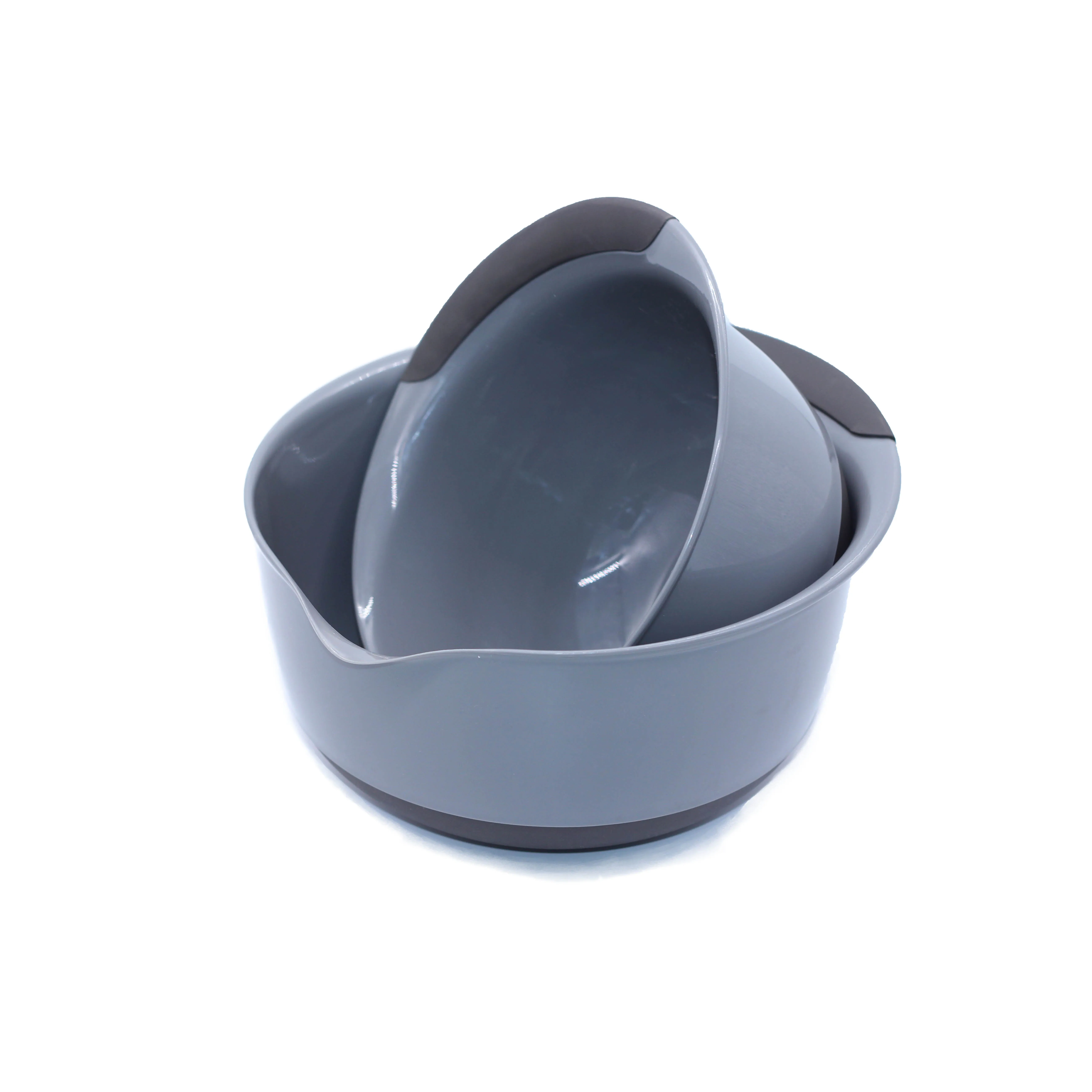 Set of 2 Plastic Salad Bowl Kitchen Fruit