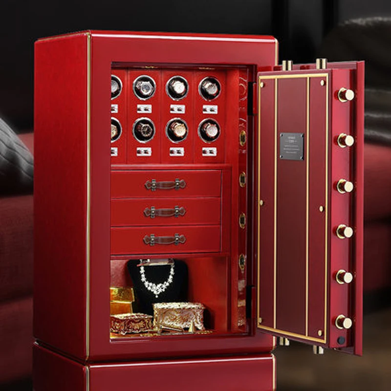 Роскошный Автоматический Сейф для намотки часов хранения/часов/ювелирных изделий/антикварная защита от кражи чехол прочная