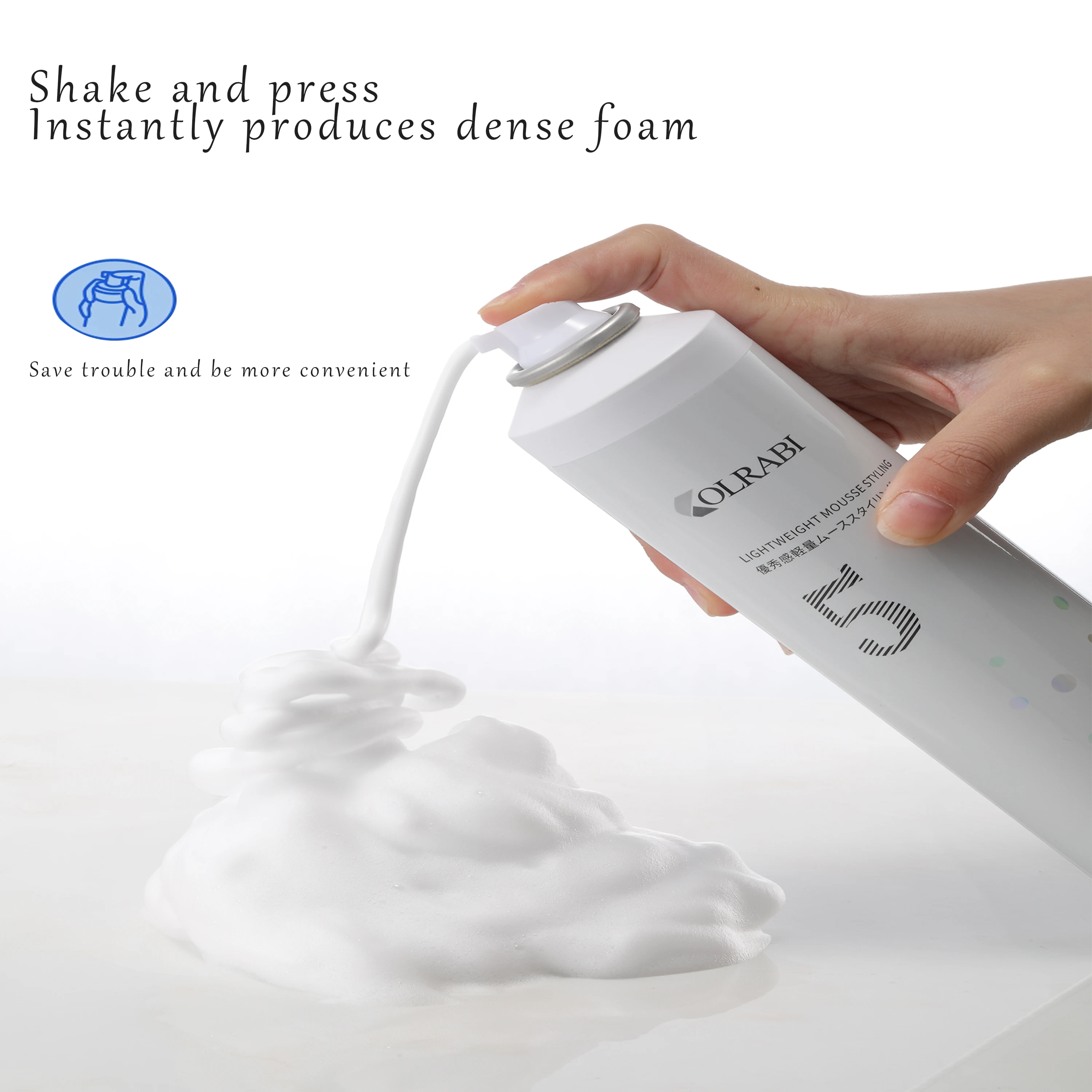 Professional Hair Care Mousse Styling Foam Private Brand Curl Care Foam Mousse Powerful Styling Mousse