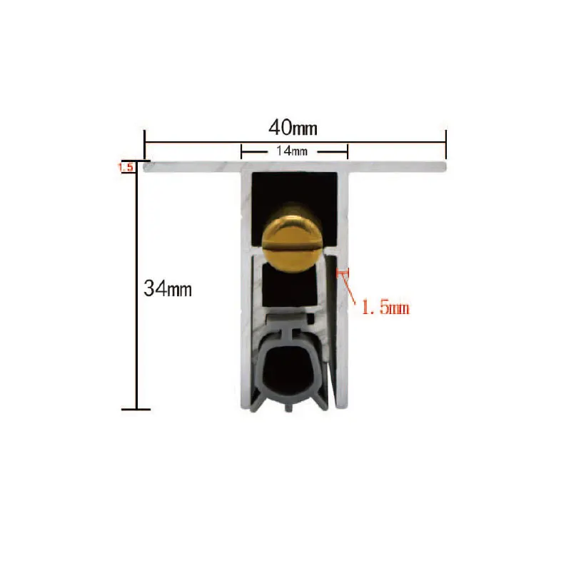 waterproof seal strip perimeter lower door gasket seal silicon  Automatic Drop Down dock Door Rubber Bottom Seals Strips