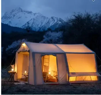 Outdoor hot selling good quality camping tent large space inflatable tent for glamping without poles