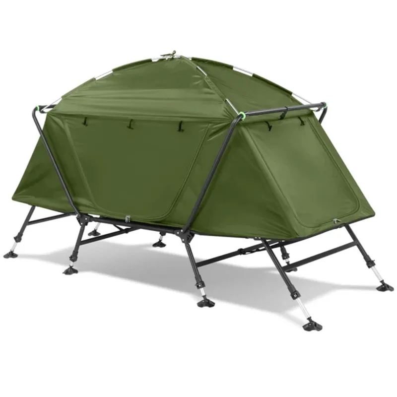Portable Cot Tent Pop Up Multi Function 1-2 Persons Folding Sleeping Tent Waterproof Camping Outdoor Tent Cot With Bed