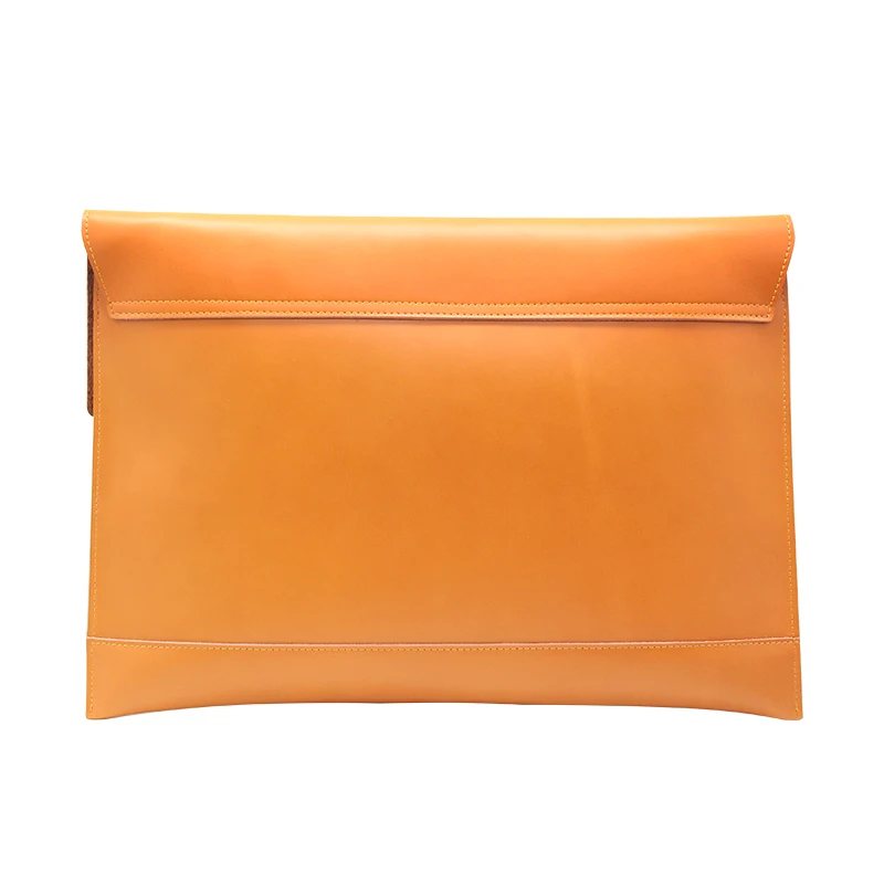 
Fireproof Document Bag Genuine Leather File Folder Envelope A4 Paper Portfolio Case 