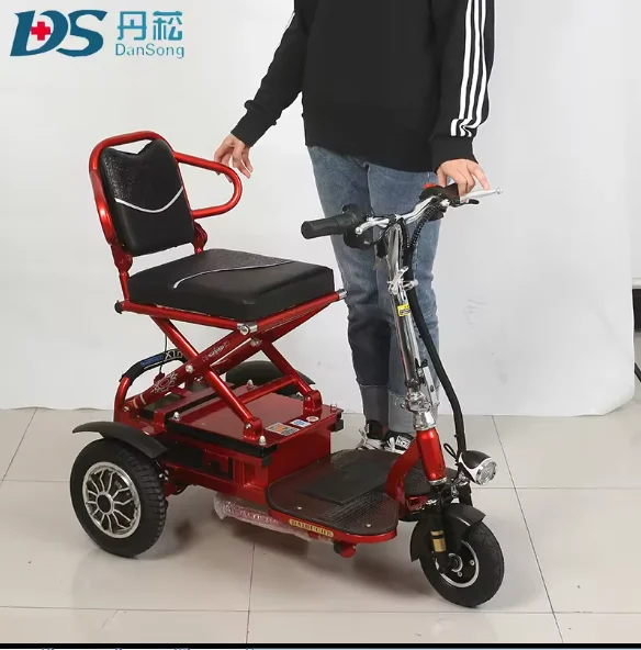 Elderly Healthcare 3 Wheels Folding Electric Seniors Mobility Electric Scooters Electric Power Scooter