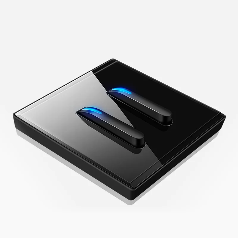 YINKA Wholesale Wall Switch Glass Plastic Metal Panel Custom Appearance Powerpoint Switch EU UK Socket