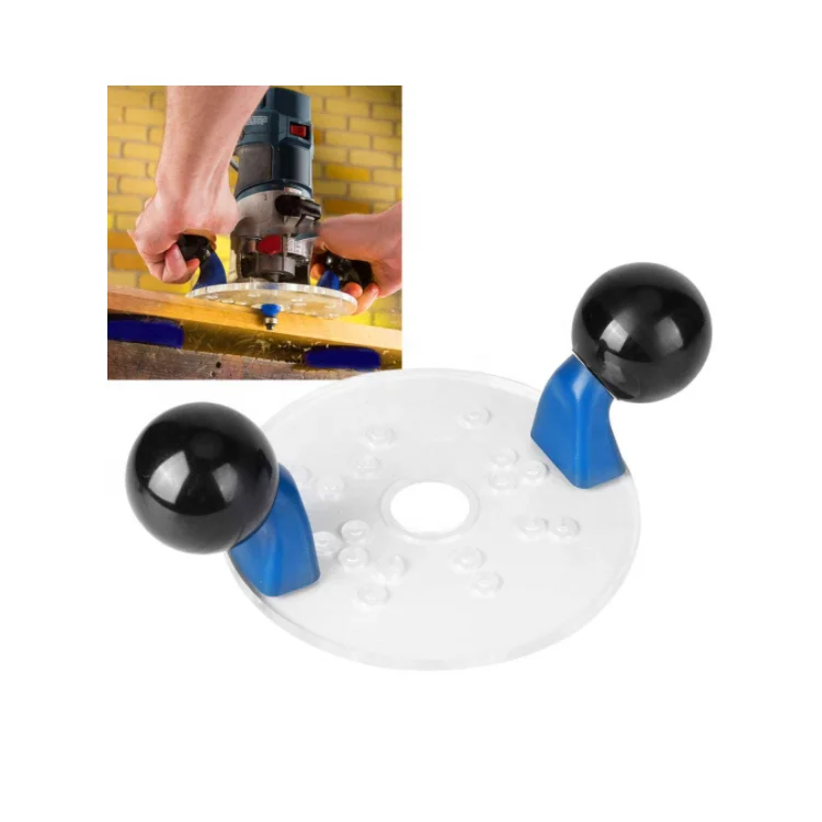 Circle Cutting Jig for a Router Acrylic Trimming Router Base Dowel Jig with Centering Pin Lucite Woodworking Fixture