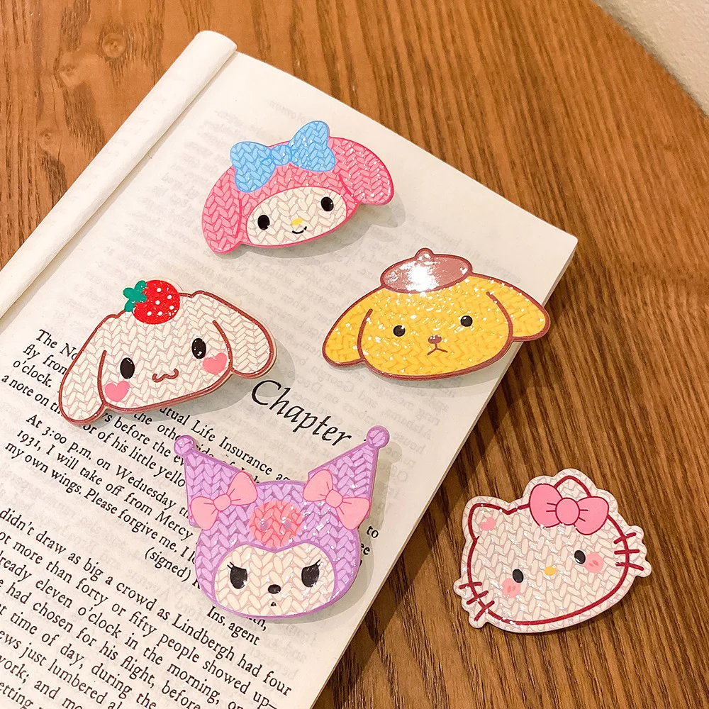 Acrylic cartoon hair clip Hair accessories colorful one word Resin duck bill clip Premium